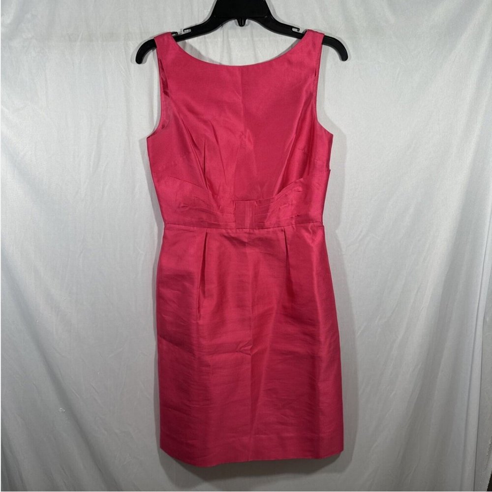 EUC Kate Spade New York Look For Silver Lining Hot Pink Silk Dress [ SZ 4 ] Q442